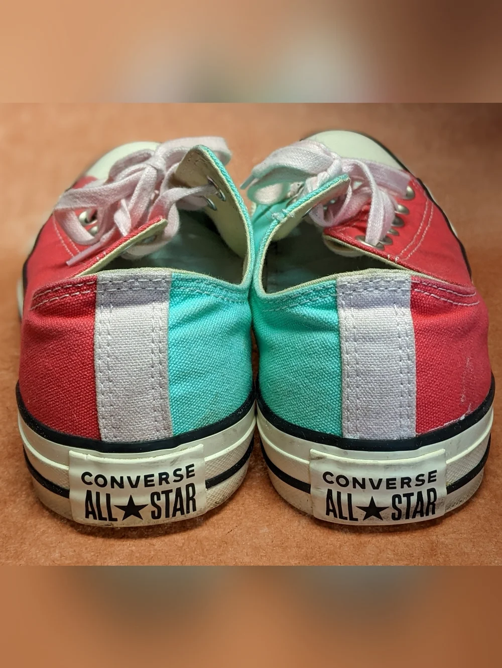 Converse All-Star Unisex Sneakers Pastel  Multi Colors - Used Fair - Picture 3 of 12